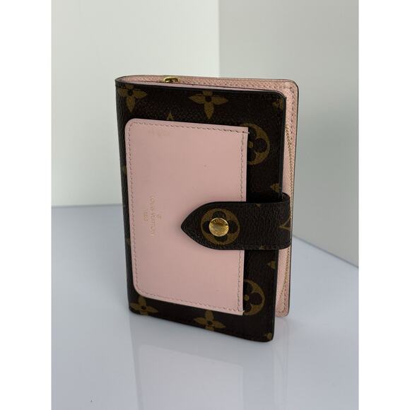 Louis Vuitton LV Monogram Pink Leather Zippy Compact Wallet - Picture 1 of 11